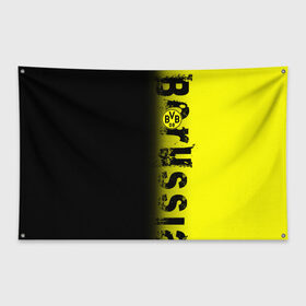 Флаг-баннер с принтом FC Borussia 2018 Original в Тюмени, 100% полиэстер | размер 67 х 109 см, плотность ткани — 95 г/м2; по краям флага есть четыре люверса для крепления | borussia dortmund | fc | боруссия | спорт | спортивные | фк | футбол | футбольный клуб