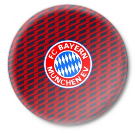 Значок с принтом FC Bayern 2018 Creative в Тюмени,  металл | круглая форма, металлическая застежка в виде булавки | bayern | fc | бавария | спорт | спортивные | фк | футбол | футбольный клуб