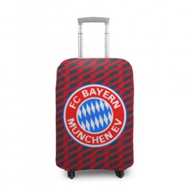 Чехол для чемодана 3D с принтом FC Bayern 2018 Creative в Тюмени, 86% полиэфир, 14% спандекс | двустороннее нанесение принта, прорези для ручек и колес | bayern | fc | бавария | спорт | спортивные | фк | футбол | футбольный клуб