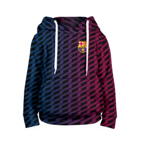 Детская толстовка 3D с принтом FC Barca 2018 Creative uniform в Тюмени, 100% полиэстер | двухслойный капюшон со шнурком для регулировки, мягкие манжеты на рукавах и по низу толстовки, спереди карман-кенгуру с мягким внутренним слоем | Тематика изображения на принте: fc | fc barcelona | fcb | барселона | спорт | спортивные | фк | футбол | футбольный клуб