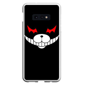 Чехол для Samsung S10E с принтом Monokuma Black в Тюмени, Силикон | Область печати: задняя сторона чехла, без боковых панелей | danganronpa | monokuma | данганронпа | монокума