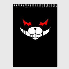 Скетчбук с принтом Monokuma Black в Тюмени, 100% бумага
 | 48 листов, плотность листов — 100 г/м2, плотность картонной обложки — 250 г/м2. Листы скреплены сверху удобной пружинной спиралью | danganronpa | monokuma | данганронпа | монокума