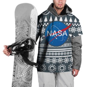 Накидка на куртку 3D с принтом Свитер NASA в Тюмени, 100% полиэстер |  | Тематика изображения на принте: nasa | космос | логотип | наса | ракета