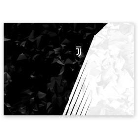 Поздравительная открытка с принтом Juventus 2018 Abstract в Тюмени, 100% бумага | плотность бумаги 280 г/м2, матовая, на обратной стороне линовка и место для марки
 | Тематика изображения на принте: fly emirates | juventus | ronaldo | клуб | линии | мода | модные | мяч | реал мадрид | спорт | спортивные | стиль | футбол | футбольный клуб | экстрим | эмблема | ювентус