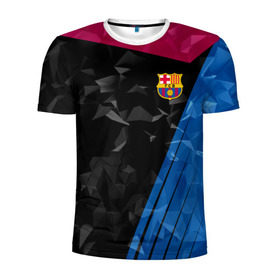 Мужская футболка 3D спортивная с принтом FC Barca 2018 Creative uniform в Тюмени, 100% полиэстер с улучшенными характеристиками | приталенный силуэт, круглая горловина, широкие плечи, сужается к линии бедра | fc | fc barcelona | fcb | барселона | спорт | спортивные | фк | футбол | футбольный клуб