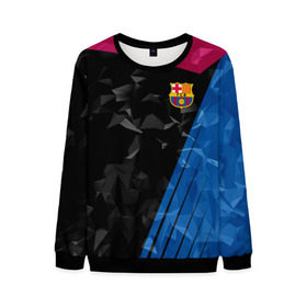 Мужской свитшот 3D с принтом FC Barca 2018 Creative uniform в Тюмени, 100% полиэстер с мягким внутренним слоем | круглый вырез горловины, мягкая резинка на манжетах и поясе, свободная посадка по фигуре | fc | fc barcelona | fcb | барселона | спорт | спортивные | фк | футбол | футбольный клуб