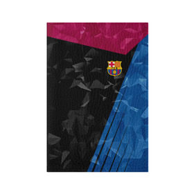 Обложка для паспорта матовая кожа с принтом FC Barca 2018 Creative uniform в Тюмени, натуральная матовая кожа | размер 19,3 х 13,7 см; прозрачные пластиковые крепления | fc | fc barcelona | fcb | барселона | спорт | спортивные | фк | футбол | футбольный клуб