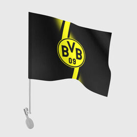 Флаг для автомобиля с принтом FC Borussia 2018 Storm в Тюмени, 100% полиэстер | Размер: 30*21 см | боруссия | дортмунд