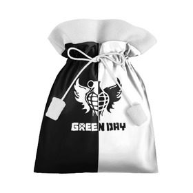 Подарочный 3D мешок с принтом Green Day в Тюмени, 100% полиэстер | Размер: 29*39 см | green day | билли джо армстронг | грин дей | майк дёрнт | музыка | тре кул