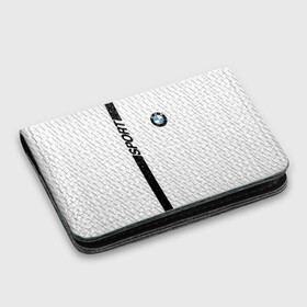 Картхолдер с принтом с принтом BMW 2018 White Sport в Тюмени, натуральная матовая кожа | размер 7,3 х 10 см; кардхолдер имеет 4 кармана для карт; | bmw | автомобильные | бмв | машины