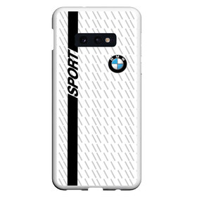 Чехол для Samsung S10E с принтом BMW 2018 White Sport в Тюмени, Силикон | Область печати: задняя сторона чехла, без боковых панелей | Тематика изображения на принте: bmw | автомобильные | бмв | машины