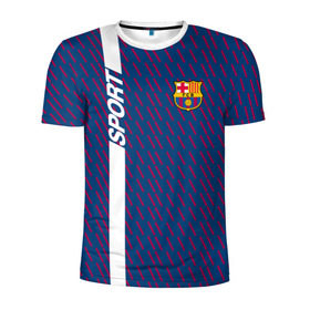 Мужская футболка 3D спортивная с принтом FC Barca 2018 Creative uniform в Тюмени, 100% полиэстер с улучшенными характеристиками | приталенный силуэт, круглая горловина, широкие плечи, сужается к линии бедра | fc | fc barcelona | fcb | барселона | спорт | спортивные | фк | футбол | футбольный клуб