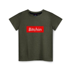 Детская футболка хлопок с принтом Bitchin в Тюмени, 100% хлопок | круглый вырез горловины, полуприлегающий силуэт, длина до линии бедер | stranger things | очень странные дела