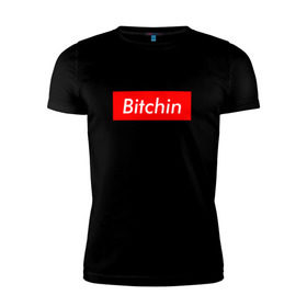 Мужская футболка премиум с принтом Bitchin в Тюмени, 92% хлопок, 8% лайкра | приталенный силуэт, круглый вырез ворота, длина до линии бедра, короткий рукав | stranger things | очень странные дела