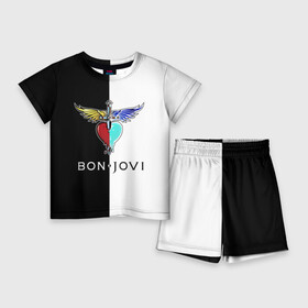 Детский костюм с шортами 3D с принтом Bon Jovi в Тюмени,  |  | Тематика изображения на принте: bon | jovi | бон | бон джови | джови | рок группа