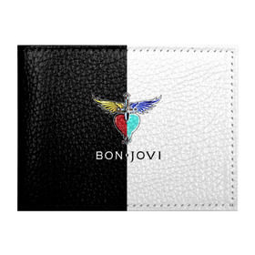 Обложка для студенческого билета с принтом Bon Jovi в Тюмени, натуральная кожа | Размер: 11*8 см; Печать на всей внешней стороне | bon | jovi | бон | бон джови | джови | рок группа