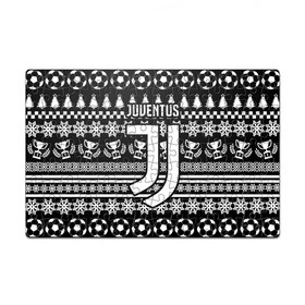 Пазл магнитный 126 элементов с принтом JUVENTUS / ЮВЕНТУС НОВОГОДНИЙ в Тюмени, полимерный материал с магнитным слоем | 126 деталей, размер изделия —  180*270 мм | fc | juventus | спорт | спортивные | фк | футбол | футбольный клуб | ювентус