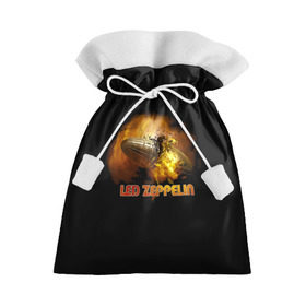 Подарочный 3D мешок с принтом Led Zeppelin в Тюмени, 100% полиэстер | Размер: 29*39 см | Тематика изображения на принте: led zeppelin | джимми пейдж | джон генри бонэм | джон пол джонс | лед зепелен | лед зеппелин | роберт плант | рок группа