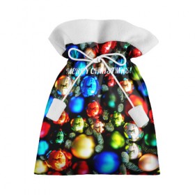 Подарочный 3D мешок с принтом Merry Christmas в Тюмени, 100% полиэстер | Размер: 29*39 см | christmas | new year | новый год | рождество