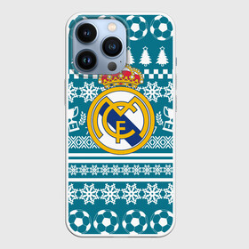 Чехол для iPhone 13 Pro с принтом Ronaldo 7 Новогодний в Тюмени,  |  | fc | real madrid | реал мадрид | спорт | спортивные | фк | футбол | футбольный клуб