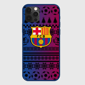 Чехол для iPhone 12 Pro с принтом FC Barca Новогодний в Тюмени, силикон | область печати: задняя сторона чехла, без боковых панелей | fc | fc barcelona | fcb | барселона | спорт | спортивные | фк | футбол | футбольный клуб