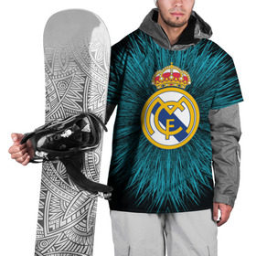 Накидка на куртку 3D с принтом Real Madrid 2018 Abstract в Тюмени, 100% полиэстер |  | fc | real madrid | реал мадрид | спорт | спортивные | фк | футбол | футбольный клуб