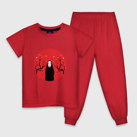Детская пижама хлопок с принтом Унесенные призраками в Тюмени, 100% хлопок |  брюки и футболка прямого кроя, без карманов, на брюках мягкая резинка на поясе и по низу штанин
 | Тематика изображения на принте: миядзаки | тихиро | унесенных призракам