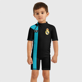 Детский купальный костюм 3D с принтом Ronaldo CR7 в Тюмени, Полиэстер 85%, Спандекс 15% | застежка на молнии на спине | 2017 | emirates | fc | real madrid | абстракция | геометрия | зож | клуб | линии | мода | модные | мяч | реал мадрид | роналдо | спорт | спортивные | стиль | тренды | футбол | футбольный клуб | экстрим | эмблема