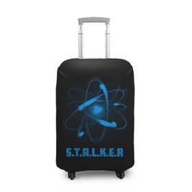 Чехол для чемодана 3D с принтом Сталкер в Тюмени, 86% полиэфир, 14% спандекс | двустороннее нанесение принта, прорези для ручек и колес | game | stalker | игры | сталкер