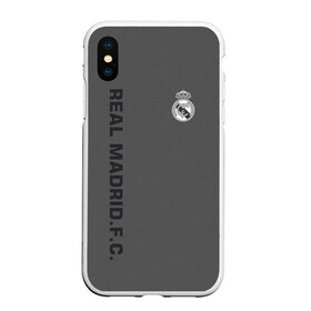 Чехол для iPhone XS Max матовый с принтом Real Madrid 2018 Vintage в Тюмени, Силикон | Область печати: задняя сторона чехла, без боковых панелей | fc | real madrid | реал мадрид | спорт | спортивные | фк | футбол | футбольный клуб