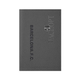Обложка для паспорта матовая кожа с принтом FC Barca 2018 Vintage в Тюмени, натуральная матовая кожа | размер 19,3 х 13,7 см; прозрачные пластиковые крепления | fc | fc barcelona | fcb | барселона | спорт | спортивные | фк | футбол | футбольный клуб