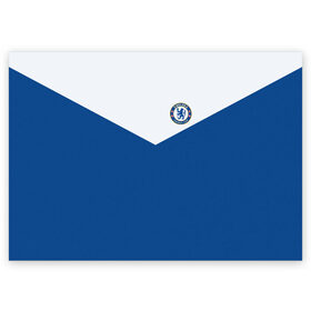 Поздравительная открытка с принтом Chelsea 2018 в Тюмени, 100% бумага | плотность бумаги 280 г/м2, матовая, на обратной стороне линовка и место для марки
 | chelsea | fc | спорт | спортивные | фк | футбол | футбольный клуб | челси