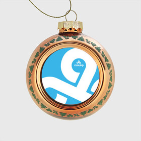 Стеклянный ёлочный шар с принтом cs:go - Cloud 9 (2018 Style) в Тюмени, Стекло | Диаметр: 80 мм | Тематика изображения на принте: 0x000000123 | 9 | cloud9 | csgo | клауд | кс го