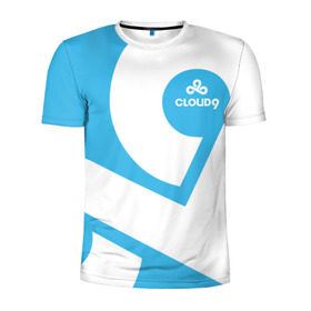 Мужская футболка 3D спортивная с принтом cs:go - Cloud 9 (2018 Style) в Тюмени, 100% полиэстер с улучшенными характеристиками | приталенный силуэт, круглая горловина, широкие плечи, сужается к линии бедра | 0x000000123 | 9 | cloud9 | csgo | клауд | кс го