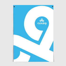 Постер с принтом cs:go - Cloud 9 (2018 Style) в Тюмени, 100% бумага
 | бумага, плотность 150 мг. Матовая, но за счет высокого коэффициента гладкости имеет небольшой блеск и дает на свету блики, но в отличии от глянцевой бумаги не покрыта лаком | 0x000000123 | 9 | cloud9 | csgo | клауд | кс го
