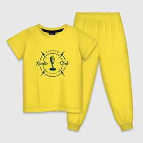 Детская пижама хлопок с принтом Hawkins radio club в Тюмени, 100% хлопок |  брюки и футболка прямого кроя, без карманов, на брюках мягкая резинка на поясе и по низу штанин
 | stranger things | логотип | триллер