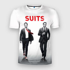 Мужская футболка 3D спортивная с принтом Suits в Тюмени, 100% полиэстер с улучшенными характеристиками | приталенный силуэт, круглая горловина, широкие плечи, сужается к линии бедра | Тематика изображения на принте: suits | форс мажоры