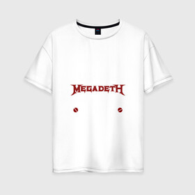 Женская футболка хлопок Oversize с принтом Я прост хочу слушать Megadeth в Тюмени, 100% хлопок | свободный крой, круглый ворот, спущенный рукав, длина до линии бедер
 | megadet | megadeth | дирк вербурен | дэвид эллефсон | дэйв мастейн | кико лоурейро | мегадет