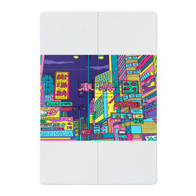 Магнитный плакат 2Х3 с принтом Токио в Тюмени, Полимерный материал с магнитным слоем | 6 деталей размером 9*9 см | Тематика изображения на принте: азия | буквы | вывески | иероглифы | кислота | мегаполис | неон | неонуар | флуо | япония | яркий