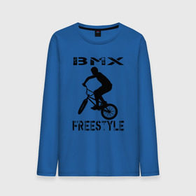 Мужской лонгслив хлопок с принтом BMX FreeStyle в Тюмени, 100% хлопок |  | bmx | freestyle | велик | велосипед | трюки | экстрим