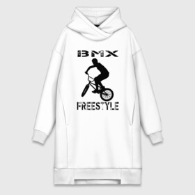 Платье-худи хлопок с принтом BMX FreeStyle в Тюмени,  |  | bmx | freestyle | велик | велосипед | трюки | экстрим