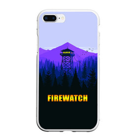 Чехол для iPhone 7Plus/8 Plus матовый с принтом Firewatch в Тюмени, Силикон | Область печати: задняя сторона чехла, без боковых панелей | вышка | закат | лес | пейзаж