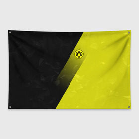 Флаг-баннер с принтом FC Borussia 2018 Элита в Тюмени, 100% полиэстер | размер 67 х 109 см, плотность ткани — 95 г/м2; по краям флага есть четыре люверса для крепления | боруссия | дортмунд