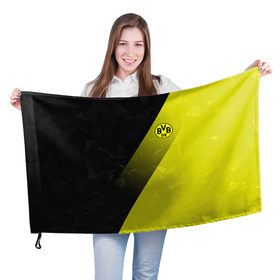 Флаг 3D с принтом FC Borussia 2018 Элита в Тюмени, 100% полиэстер | плотность ткани — 95 г/м2, размер — 67 х 109 см. Принт наносится с одной стороны | боруссия | дортмунд