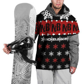 Накидка на куртку 3D с принтом Праздничный Nickelback в Тюмени, 100% полиэстер |  | nickelback | дэниел адэр | майк крюгер | никелбек | никл бек | новогодний | новый год | райан пик | рождество | чед крюгер