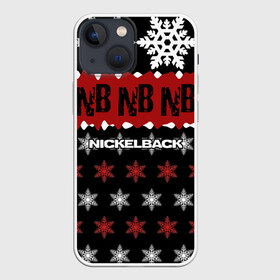 Чехол для iPhone 13 mini с принтом Праздничный Nickelback в Тюмени,  |  | nickelback | дэниел адэр | майк крюгер | никелбек | никл бек | новогодний | новый год | райан пик | рождество | чед крюгер