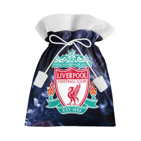 Подарочный 3D мешок с принтом Ливерпуль дым в Тюмени, 100% полиэстер | Размер: 29*39 см | liverpool | дым | ливерпуль | футбол