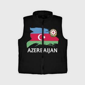 Детский жилет утепленный 3D с принтом Азербайджан в Тюмени,  |  | Тематика изображения на принте: azerbaijan | azerbaycan | baku | sssr | азербайджан | азербайджанская | азия | айзербайджан | баку | карта | мусульмане | народ | республика | советский союз | ссср | страна | флаг