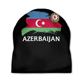 Шапка 3D с принтом Азербайджан в Тюмени, 100% полиэстер | универсальный размер, печать по всей поверхности изделия | Тематика изображения на принте: azerbaijan | azerbaycan | baku | sssr | азербайджан | азербайджанская | азия | айзербайджан | баку | карта | мусульмане | народ | республика | советский союз | ссср | страна | флаг