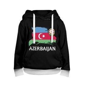 Детская толстовка 3D с принтом Азербайджан в Тюмени, 100% полиэстер | двухслойный капюшон со шнурком для регулировки, мягкие манжеты на рукавах и по низу толстовки, спереди карман-кенгуру с мягким внутренним слоем | Тематика изображения на принте: azerbaijan | azerbaycan | baku | sssr | азербайджан | азербайджанская | азия | айзербайджан | баку | карта | мусульмане | народ | республика | советский союз | ссср | страна | флаг